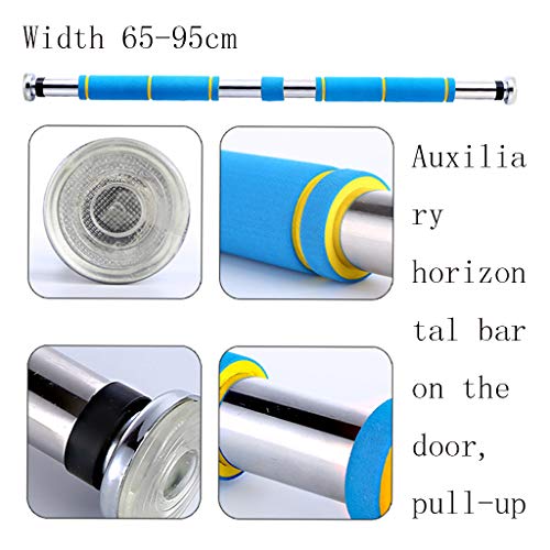 Barra ExtraíBle De 2 VíAs, Ajustable Individualmente A Puertas Con Un Ancho De 65-140cm/Barra De ElevacióN De La Puerta Para Un Entrenamiento Efectivo De La Parte Superior Del Cuerpo