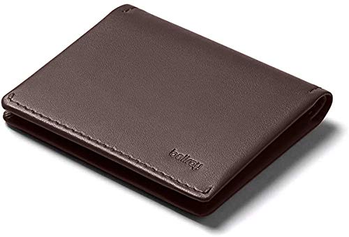 Bellroy Leather Slim Sleeve Wallet, Cartera Minimalista para Bolsillos Frontales - Java Caramel