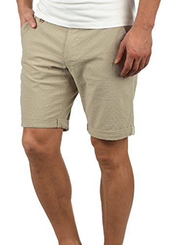 Blend Sergio Chino Pantalón Corto Bermuda Pantalones De Tela para Hombre De 100% algodón Regular-Fit, tamaño:M, Color:Sand Brown (75107)