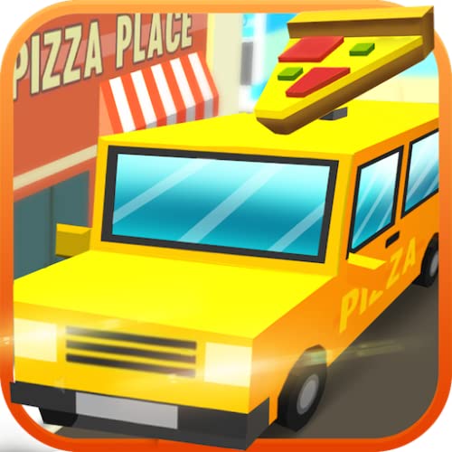 Blocky Pizza Sandwich Delivery Driver Simulator: Entrega Tycoon Food Transporter en Van Simulation 3D Game