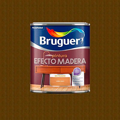 BRUGUER Esmalte Efecto Madera MADERFIN Roble 750 ML, Robre Claro