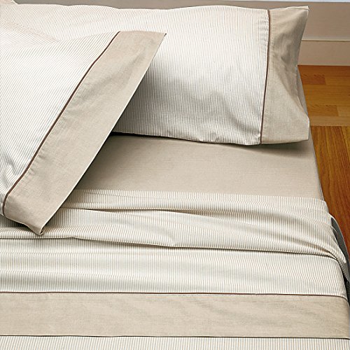 Burrito Blanco - Juego de sábanas Claro de Luna 297 para cama 150x190/200 cm, color beige
