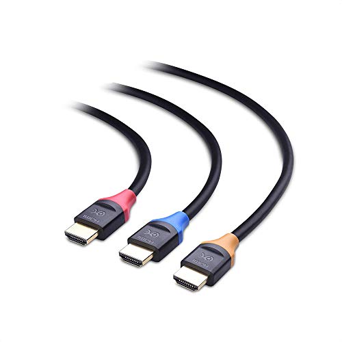 Cable Matters - Pack de 3 Cables de HDMI a HDMI de Alta Velocidad, 0,9m, compatibles con HDR y resolución 4K Cable Matters - Pack de 3 Cables de HDMI a HDMI de Alta Velocidad, 0,9m, compatibles con HDR y resolución 4K