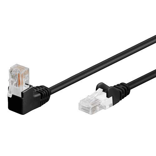 CABLEPELADO Cable de Red UTP CAT5E 1x 90 Grados (5 Metros, Negro)