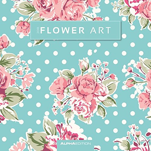 'Calendario de pared"Arte Floral 2018 30 x 30 cm