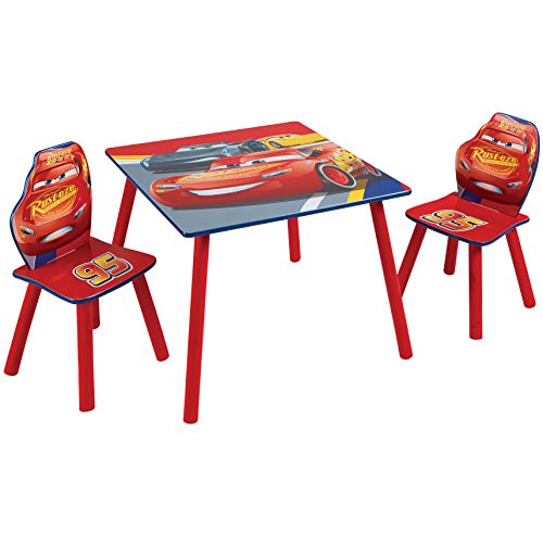 Cars Conjunto Infantil Dos, Rojo, Tamaño aproximado de la Mesa: 45 cm (Altura) x 63 cm (Anchura) x 63 cm (Fondo) Tamaño aproximado de Las sillas: 52,5 cm (Altura) x 29,5 cm (Anchura) x 29 cm (Fondo) Cars Conjunto Infantil Dos, Rojo, Tamaño aproximado de la Mesa: 45 cm (Altura) x 63 cm (Anchura) x 63 cm (Fondo) Tamaño aproximado de Las sillas: 52,5 cm (Altura) x 29,5 cm (Anchura) x 29 cm (Fondo)