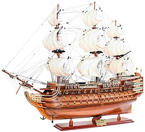 Casa Padrino Buque Insignia HMS Victory con Soporte de Madera Maciza marrón 89 x 28 x A. 85 cm - Barco Decorativo Hecho a Mano Barco de Madera Barco de Vela Barco de Guerra - Accesorios Decorativos Casa Padrino Buque Insignia HMS Victory con Soporte de Madera Maciza marrón 89 x 28 x A. 85 cm - Barco Decorativo Hecho a Mano Barco de Madera Barco de Vela Barco de Guerra - Accesorios Decorativos