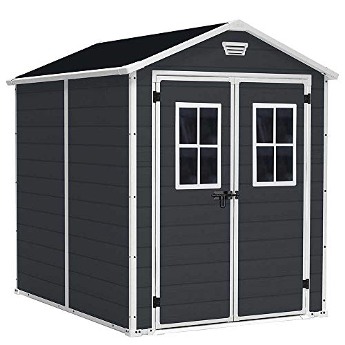 Caseta Cobertizo Jardín Exterior de Resina | GH91 | Caseta Exterior Almacenaje de Herramientas, Bicicletas y Otros Objetos | Medidas 227x186x237cm Caseta Cobertizo Jardín Exterior de Resina | GH91 | Caseta Exterior Almacenaje de Herramientas, Bicicletas y Otros Objetos | Medidas 227x186x237cm