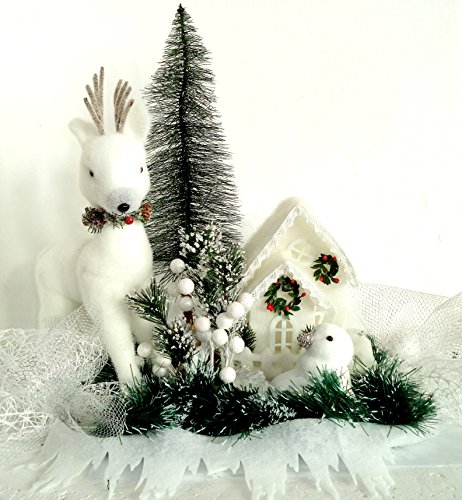 Centro decorativo navideño "Paisaje Navideño". La casita lleva luz LED. Medidas: 80 cms. de ancho x 65 cms. de alto x 45 cms. de fondo. Centro decorativo navideño "Paisaje Navideño". La casita lleva luz LED. Medidas: 80 cms. de ancho x 65 cms. de alto x 45 cms. de fondo.