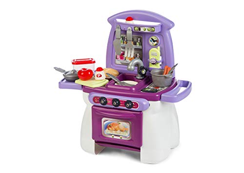 Chicos - Mi Primera Cocina Cook'Home, Cocinita Infantil con 17 Accesorios, a Partir de 18 meses , Medidas-54 x 31 x 57.5 cm (84018)