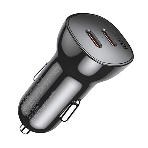 CHOETECH Cargador Coche USB C, 36 W Tipo C Car Charger PD 3.0 Dual Puerto, Mini Adaptador Coche con Cable USB C para iPhone 12/12 Pro Max/11/11 Pro/XR/Xs Max, Samsung S20/S10/S9, Xiaomi 10/9, Huawei CHOETECH Cargador Coche USB C, 36 W Tipo C Car Charger PD 3.0 Dual Puerto, Mini Adaptador Coche con Cable USB C para iPhone 12/12 Pro Max/11/11 Pro/XR/Xs Max, Samsung S20/S10/S9, Xiaomi 10/9, Huawei
