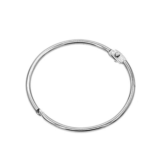 Coideal -Coideal Metal Bisagra Anilla Libro Hojas Sueltas Anillas, fácil de Abrir y Cerrar,20 Piezas, Plateado, 5 cm de diámetro, para baño, decoración del hogar, Cierre movible Apto para Barra Fija Coideal -Coideal Metal Bisagra Anilla Libro Hojas Sueltas Anillas, fácil de Abrir y Cerrar,20 Piezas, Plateado, 5 cm de diámetro, para baño, decoración del hogar, Cierre movible Apto para Barra Fija
