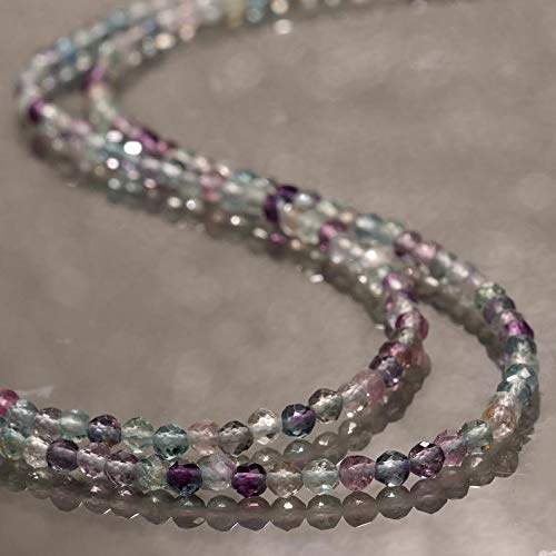 Collar de fluorita Collar de doble cadena Collar de múltiples cadenas Joyería de fluorita Collar de cuentas redondas facetadas de piedras preciosas Collar de piedras preciosas naturales 48 CM Collar de fluorita Collar de doble cadena Collar de múltiples cadenas Joyería de fluorita Collar de cuentas redondas facetadas de piedras preciosas Collar de piedras preciosas naturales 48 CM