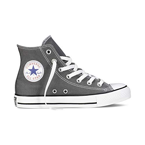 Converse Chuck Taylor All Star High Classic CTAS Hi - Zapatillas altas de lona, unisex, con pegatina de 7 km/h, color Gris, talla 45 EU Converse Chuck Taylor All Star High Classic CTAS Hi - Zapatillas altas de lona, unisex, con pegatina de 7 km/h, color Gris, talla 45 EU