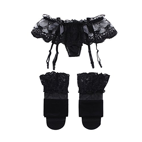 Cszxx Ligueros con Medias Ropa Interior Encaje (Negro) Cszxx Ligueros con Medias Ropa Interior Encaje (Negro)