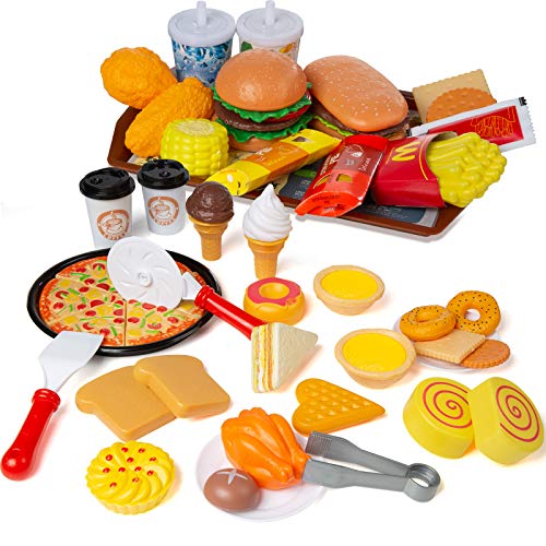 Czemo Juguetes de Comida Alimentos de Juguete para niños burguer Pizza Juguete Adecuado para niños y niñas Mayores de Tres años. Czemo Juguetes de Comida Alimentos de Juguete para niños burguer Pizza Juguete Adecuado para niños y niñas Mayores de Tres años.