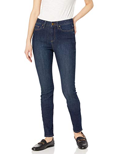 Daily Ritual High-Rise Skinny-Mid-Blue Vaqueros, m azul, 26 Long