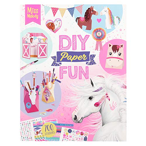 Depesche- DIY Paper Fun, Miss Melody, Aprox. 21,5 x 27,5 x 1 cm, Multicolor (10869)