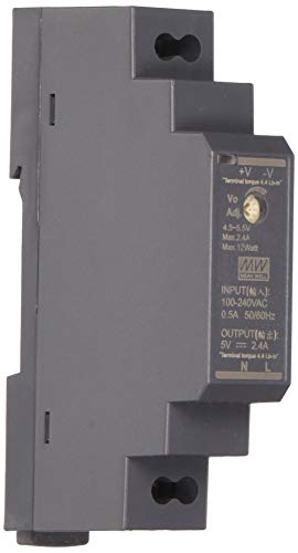Din-Rail Fuente de alimentación 12W 5V 2,4A ; MeanWell HDR-15-5