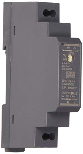 Din-Rail Fuente de alimentación 12W 5V 2,4A ; MeanWell HDR-15-5 Din-Rail Fuente de alimentación 12W 5V 2,4A ; MeanWell HDR-15-5