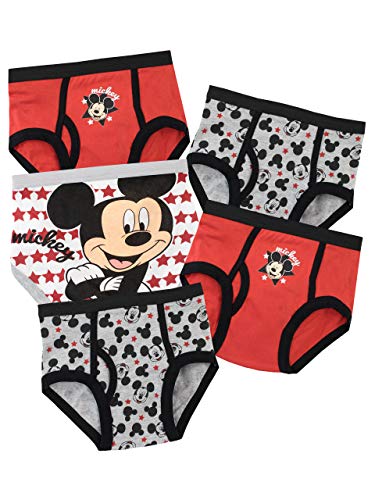Disney Ropa Interior para niños Mickey Mouse - Paquete de 5-5 a 6 Años
