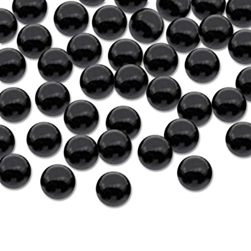 Dolovemk - 300 perlas de cristal de 8 mm, sin orificios, para bodas, fiestas de cumpleaños, decoración del hogar, color negro