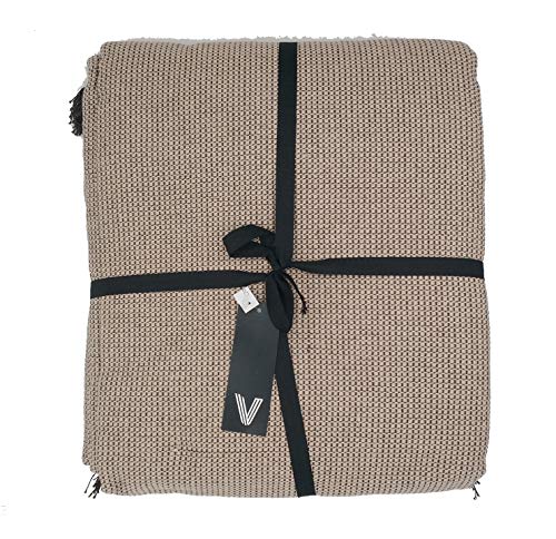 ENERGY COLORS textil-hogar Andra - Colcha Cubre-SOFÁ Foulard Plaid Cama Liso (180_x_260_cm, Beige) ENERGY COLORS textil-hogar Andra - Colcha Cubre-SOFÁ Foulard Plaid Cama Liso (180_x_260_cm, Beige)