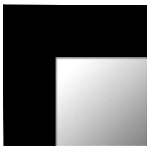 Espejo de Pared Fabricado en España- Varios Tamaños y Colores - Espejo Vestidor, Salón, Baño, Entraditas- Modelo MDF8 (Negro, 65x165 cm)
