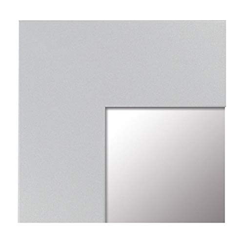 Espejo de Pared Fabricado en España- Varios Tamaños y Colores - Espejo Vestidor, Salón, Baño, Entraditas- Modelo MDF8 (Plata, 65x165 cm)