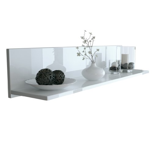 Estante de Pared Angular Skadu en Blanco de Alto Brillo Estante de Pared Angular Skadu en Blanco de Alto Brillo