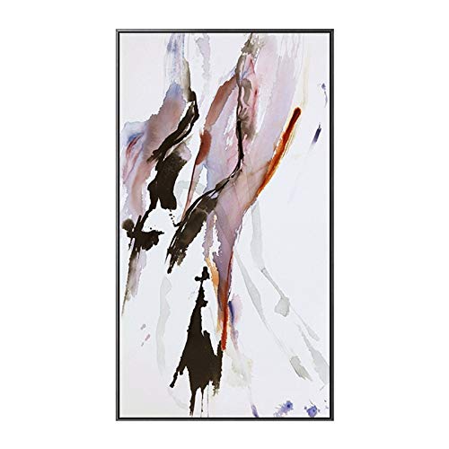 Estilo Chino Splash Canvas Painting Abstract Carteles E Impresiones Arte De Pared De Gran Tamaño For El Hogar Sala De Estar (Couleur : B, Taille (pouce) : 70x130cm (No Frame))