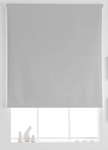 Estoralis Aral - Estor Enrollable Translúcido Liso, 100% Poliéster, Blanco, 110 x 175 cm