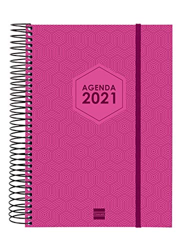 Finocam - Agenda 2021 1 Día página Espiral Futura Rosa Catalán