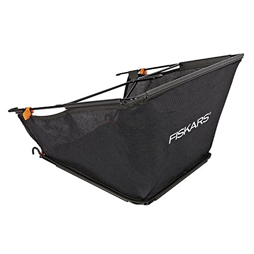 Fiskars Cesta para cortacésped Fiskars StaySharp Max, Capacidad: 18 litros, Negro/Naranja, 1000592 Fiskars Cesta para cortacésped Fiskars StaySharp Max, Capacidad: 18 litros, Negro/Naranja, 1000592