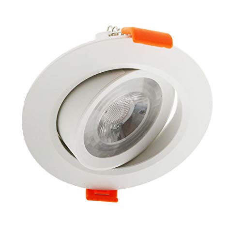 Foco downlight LED CobMon 7W IP20 Spot Light 630LM Ángulo 36º Dimensión 90X35H mm (Luz Neutra 4500K)