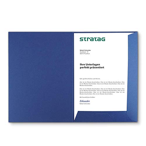 FolderSys - Carpeta de presentación (tamaño A4, 40 unidades, disponible en 7 colores, directamente del fabricante STRATAG, uso versátil para sus ofertas, exposés, proyectos o informes de negocios)