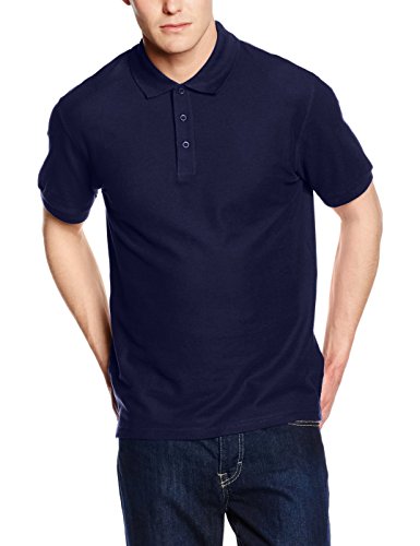 Fruit of the Loom - Polo de Manga Corta para Hombre/Caballero - 100% algodón Calidad de Primera (2XL/Azul Marino) Fruit of the Loom - Polo de Manga Corta para Hombre/Caballero - 100% algodón Calidad de Primera (2XL/Azul Marino)