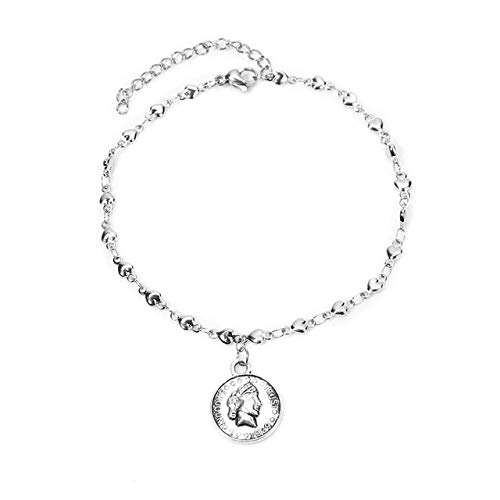 FSYX Cup Stainless Steel Anklet Bracelet Starfish Turtle Foot Bracelet Fashion Ladies Jewelry  07