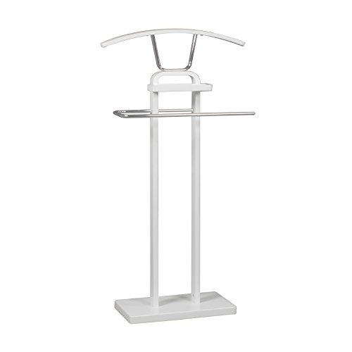 Galán de Noche, Colgador de Ropa y Complementos para Dormitorio, Modelo Fait Acabado en Madera Color Blanco, Medidas: 42 cm (Ancho) x 110 cm (Alto) x 25 cm (Fondo) Galán de Noche, Colgador de Ropa y Complementos para Dormitorio, Modelo Fait Acabado en Madera Color Blanco, Medidas: 42 cm (Ancho) x 110 cm (Alto) x 25 cm (Fondo)