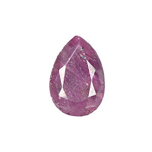 GEMHUB Piedra preciosa natural de rubí rojo con forma de pera de 37 quilates, hermosa piedra preciosa facetada suelta para fabricación de joyas C-1389