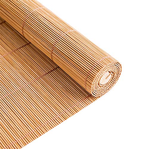 Gordijn van bamboe Persianas de Bambú, Cortinas de Privacidad de Persianas de Madera con Tirador Lateral para Puerta de Dormitorio Interior y Exterior, 70/90/110/130 cm de Ancho (Size : 90x120cm)