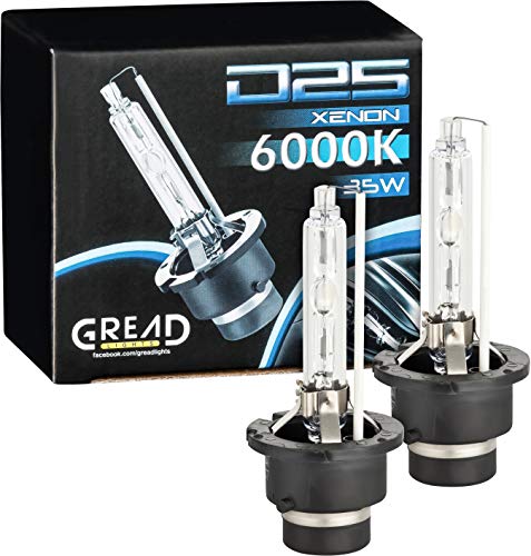 Gread 2 bombillas de xenón D2S de luces | 6000 K 35 W 100% ajuste y larga vida útil. Gread 2 bombillas de xenón D2S de luces | 6000 K 35 W 100% ajuste y larga vida útil.