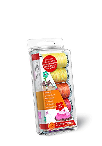 Gutermann Embroidery 30 - Lote de carretes de Hilo para máquina de Coser (100% algodón)