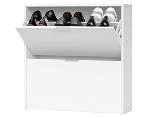 HABITMOBEL Mueble Zapatero 2 Puertas, Fondo Especial 25cm, Medidas 76 cm (Alto) x 61 cm (Ancho) HABITMOBEL Mueble Zapatero 2 Puertas, Fondo Especial 25cm, Medidas 76 cm (Alto) x 61 cm (Ancho)