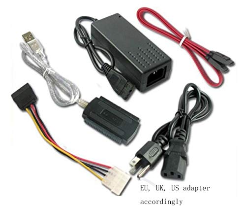 HaoYiShang USB 2.0 A IDE SATA 2.5 3.5 convertidor de Adaptador de Cable para 3.5"2.5 HDD/SSD Disco Duro CD/DVD-ROM/CD-RW Combinado de Unidad