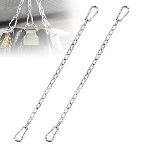 Herefun 2 x 80 cm Cadena Silla Colgante, Cadena con 4 Mosquetones, Cadena Colgar Silla De la Hamaca Ganchos para Interior y Exterior, Capacidad de 350 KG Herefun 2 x 80 cm Cadena Silla Colgante, Cadena con 4 Mosquetones, Cadena Colgar Silla De la Hamaca Ganchos para Interior y Exterior, Capacidad de 350 KG