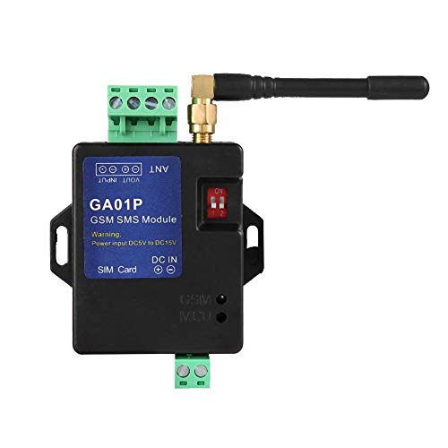 Hopcd 1 Canal Sistema de Alarma gsm, GA01P gsm Mini Alerta de Falla de energía remota Inteligente Alarma de Llamada de SMS Seguridad para Interruptor magnético de Puerta, Sensor de Infrarrojos