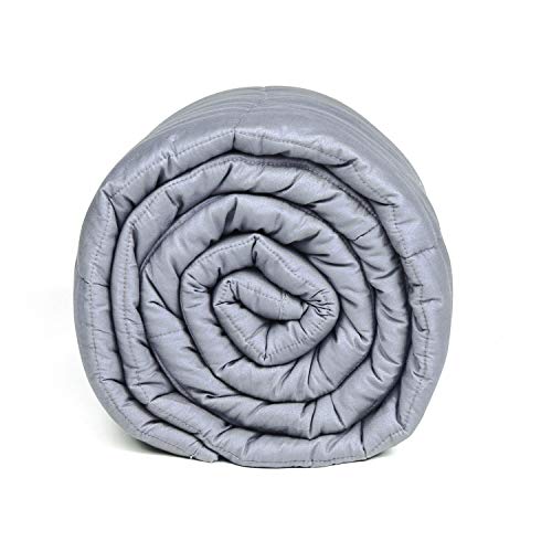IROSHOME Manta de peso para adultos de 11 kg, tamaño King Size para terapia de ansiedad, autismo, insomnio, alivio del estrés, 155 x 220 cm IROSHOME Manta de peso para adultos de 11 kg, tamaño King Size para terapia de ansiedad, autismo, insomnio, alivio del estrés, 155 x 220 cm