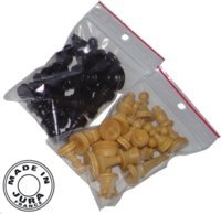 Juego de chec de boj macizo, 32 piezas. Juego de chec de boj macizo, 32 piezas.