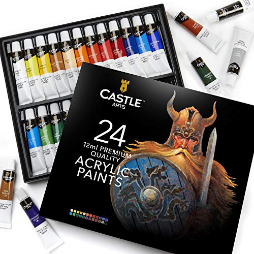 Juego de pintura acrílica para principiantes, estudiantes o artistas, una combinación perfecta de calidad y versatilidad con colores vivos, fáciles de mezclar y con buena cobertura en papel, lienzo, madera y tela. Sin ser demasiado espesa para obtener una Juego de pintura acrílica para principiantes, estudiantes o artistas, una combinación perfecta de calidad y versatilidad con colores vivos, fáciles de mezclar y con buena cobertura en papel, lienzo, madera y tela. Sin ser demasiado espesa para obtener una
